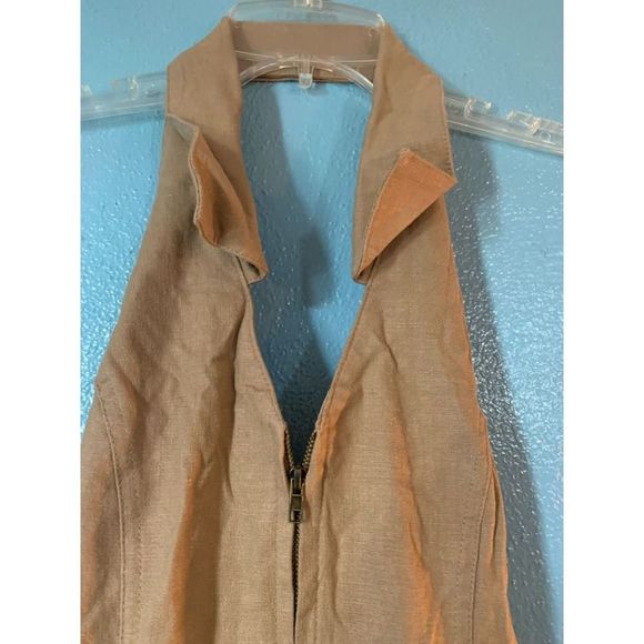 Taxi Vintage Khaki Romper Size Juniors M - Picture 4 of 4